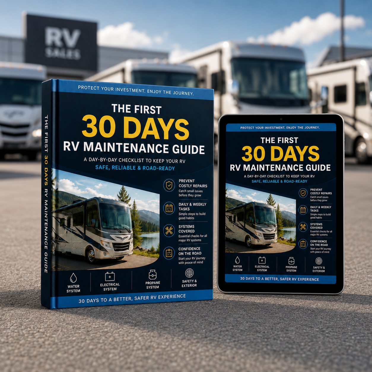 The First 30 Days RV Maintenance Guide cover