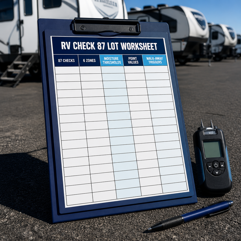 RV CHECK 87 Lot Worksheet cover